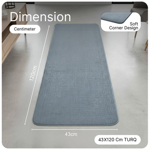 Solid Plain Floor Runner | Soft, Durable & Washable | Ideal for Hallway or Bedside Use