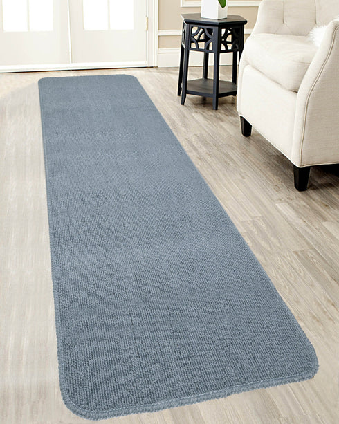 Solid Plain Floor Runner | Soft, Durable & Washable | Ideal for Hallway or Bedside Use