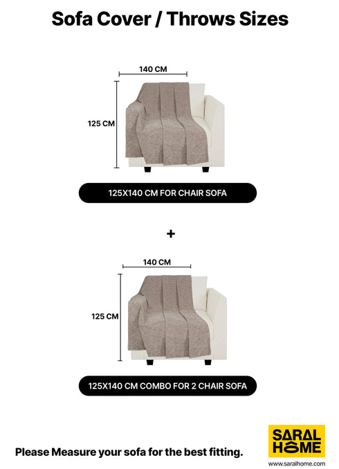 TIC-TAC Velvet Cotton Sofa Throw-Cover