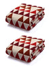 Hill Polyester Cotton Sofa Throw Cover | Mountain Texture – Set 1
