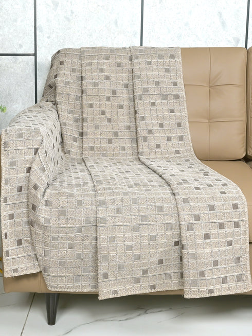 MATRIX Viscose Chenille Sofa Throw Cover | Premium Texture & Washable Fabric