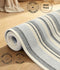 Stripe Cotton Yoga Mat – Breathable & Sweat-Resistant