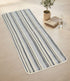 Stripe Cotton Yoga Mat – Breathable & Sweat-Resistant