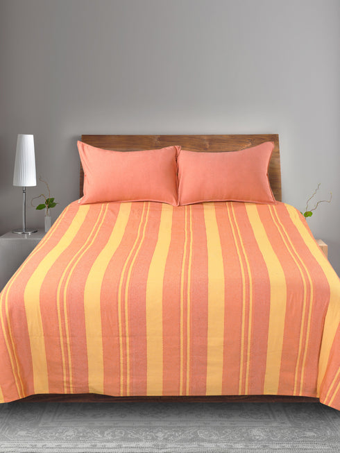 JOY Cotton Bed Cover-Sheet + 2 Pillow Covers