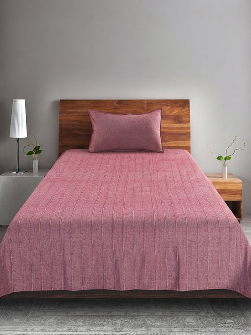 Sansaar Chawla Handwoven Cotton Bed Cover Set – Traditional Woven Detailing