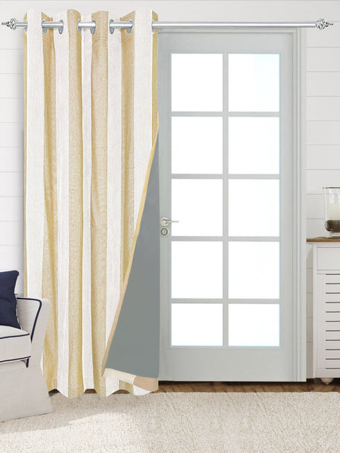 Beige / BLACKOUT - 1 Pc / 4x7 Feet