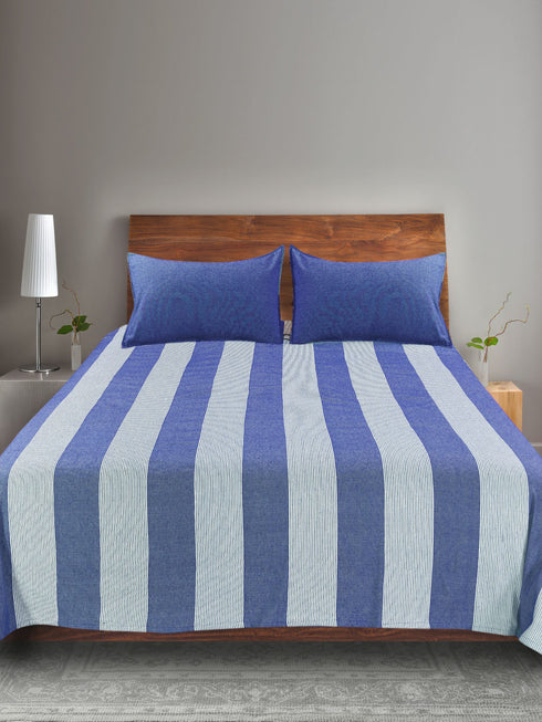 BAMBOO Cotton Bed Cover-Sheet + 2 Pillow Covers