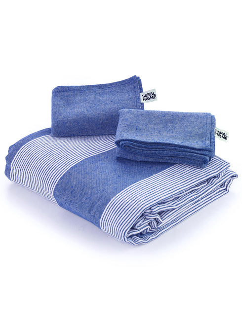 BAMBOO Cotton Bed Cover-Sheet + 2 Pillow Covers