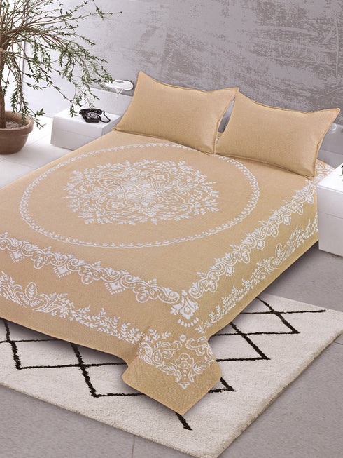 Majesty Handwoven Cotton Bed Cover Set – Luxe Finish | Smooth Handfeel
