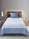 Even Stripe Handwoven Cotton Bed Cover Set – Subtle Line Detailing | Minimal Look