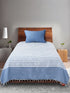 Even Stripe Handwoven Cotton Bed Cover Set – Subtle Line Detailing | Minimal Look