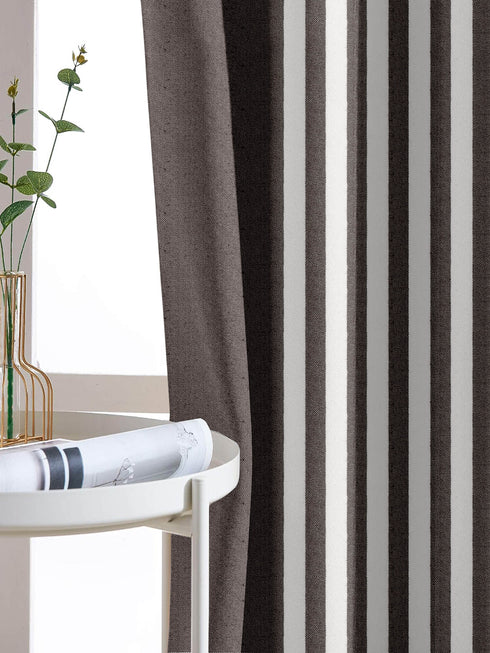 EVEN STRIPE Cotton Curtains.