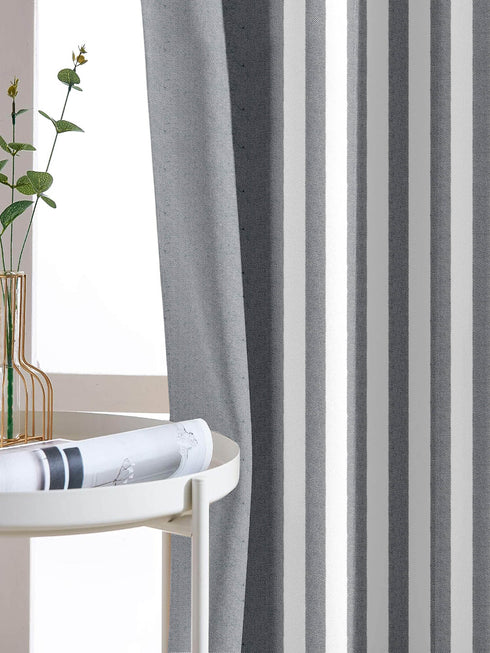 EVEN STRIPE Cotton Curtains.