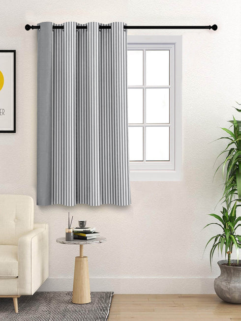 EVEN STRIPE Cotton Curtains.