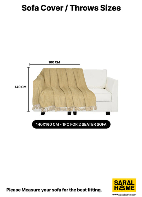 Chenille Velvet Sofa Throw Cover | Classic Shine