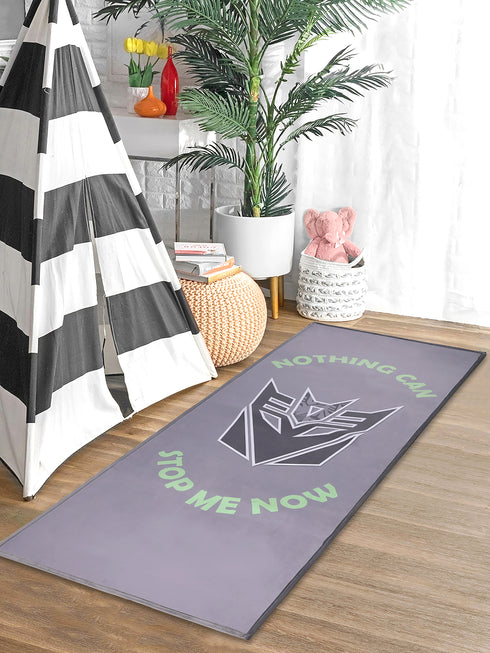 Transformers Yoga Mat Non Slip, All Purpose Fitness and workout Mat for Boys & Girls. Features Famous Transformers Marks Size : 7mm Thickness