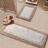 2 pc cotton runner set with bathmat