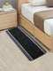 Solid-Stripe Soft Microfiber Anti-Slip Bath Runner – Plush & Durable