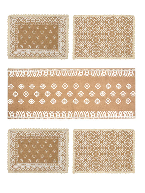 Tablemat set with runner