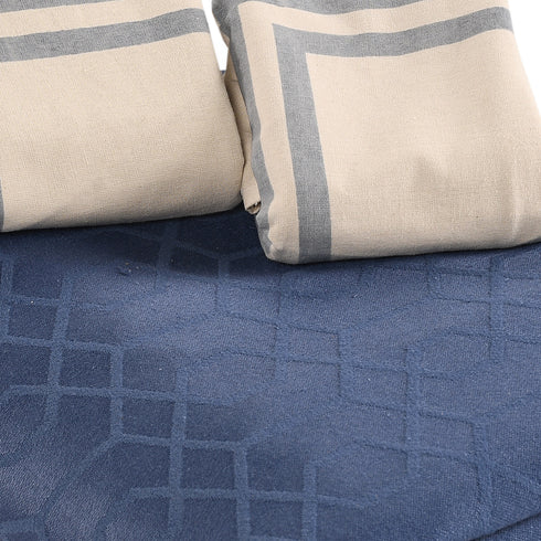 Blue cotton bedsheets
