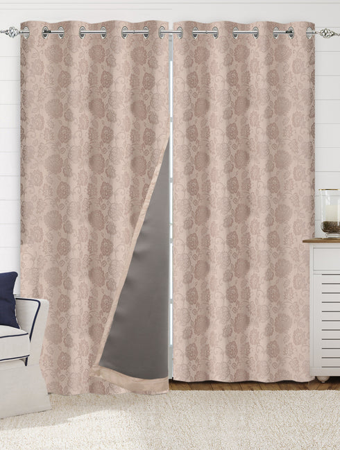 JARDIN Damask Cotton Curtains