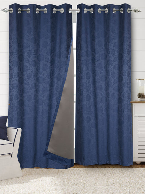 JARDIN Damask Cotton Curtains