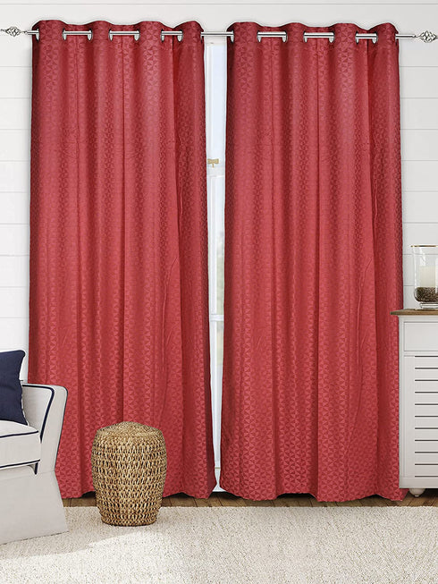 Affordable Cotton Blackout curtains by Saral Home