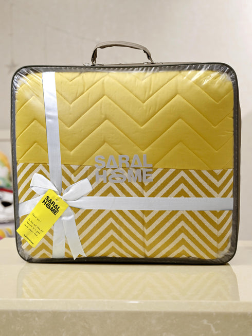 GIFT BAG | CHEVRON DAMASK All Season Reversible Quilt/ Comforter