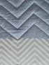 GIFT BOX | CHEVRON Grey Cotton Bedsheet-Cover | Matching Grey Reversible Quilt/Comforter | Combo Set For Gift & Daily Use