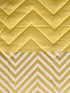 GIFT BOX | CHEVRON Yellow Cotton Bedsheet-Cover | Matching Yellow Reversible Quilt/Comforter | Combo Set For Gift & Daily Use