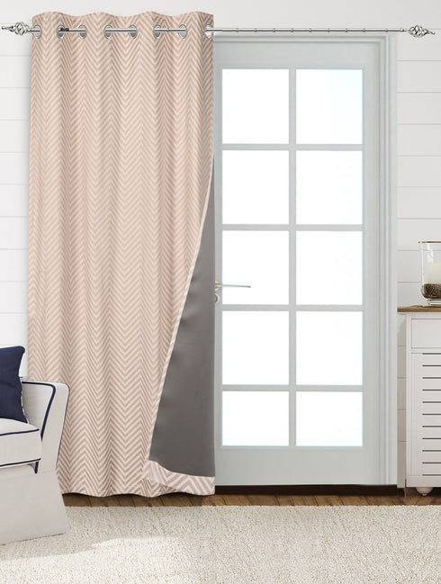 CHEVRON Damask Cotton Curtains