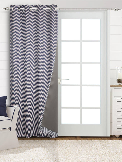 CHEVRON Damask Cotton Curtains