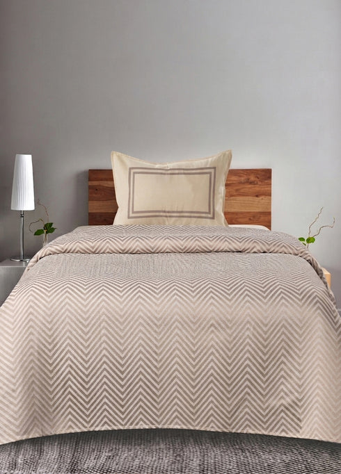Chevron Damask Cotton Bed Cover