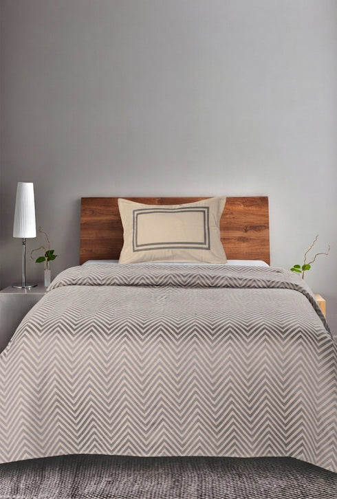 Chevron Damask Cotton Bed Cover