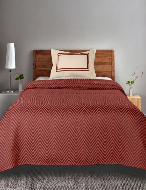 Chevron Damask Cotton Bed Cover