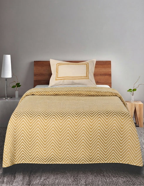 Chevron Damask Cotton Bed Cover