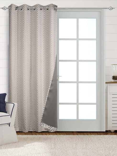 CHEVRON Damask Cotton Curtains