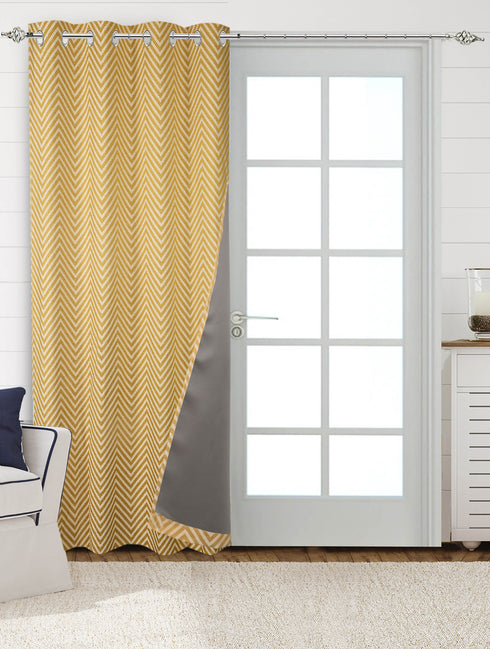 CHEVRON Damask Cotton Curtains