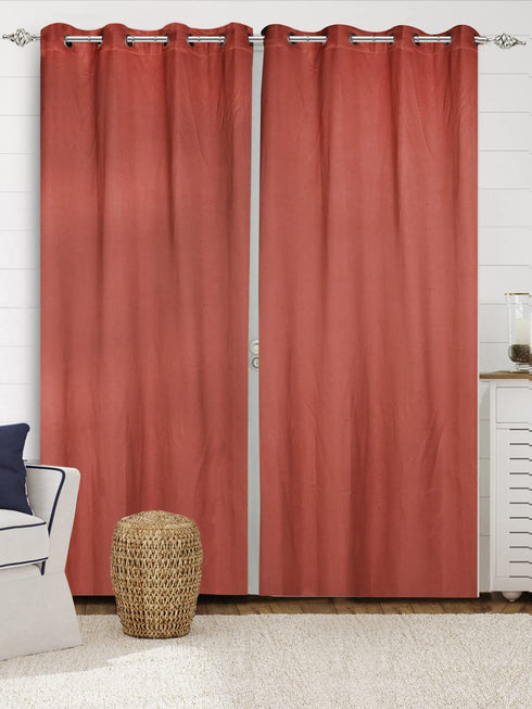Plain Damask cotton curtains for living room at affordable price
