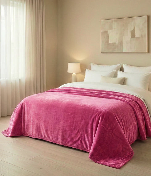 Lightweight Cloudy Mink Blanket Silky-Soft All-Season Blanket | Elegant, Cozy & Easy to Maintain