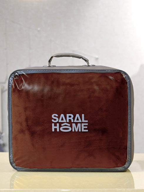 Winter Mink, Cloudy Silky - Soft Double Sided Heavy 2 Layer Blanket with Crochet Lace Edges