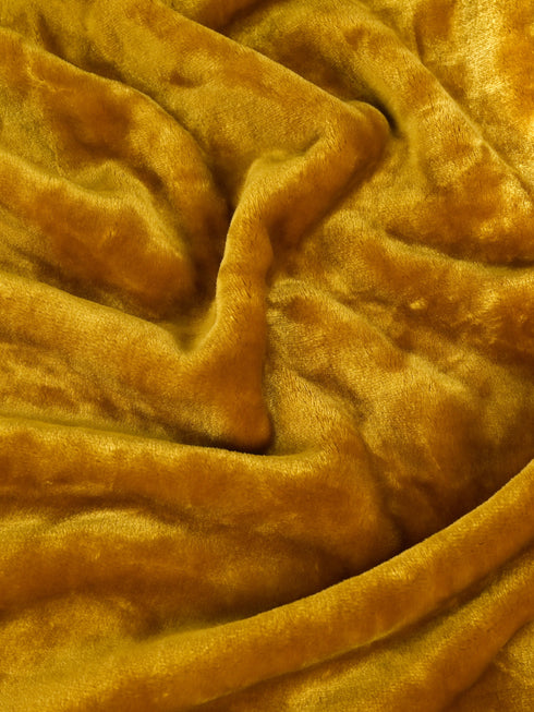 GIFT BOX | Cotton Gold Bedsheet-Cover | Matching Gold Light weight Cloudy Mink Blanket | Combo Set For Gift & Daily Use