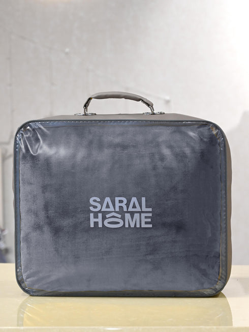 Winter Mink, Cloudy Silky - Soft Double Sided Heavy 2 Layer Blanket with Crochet Lace Edges