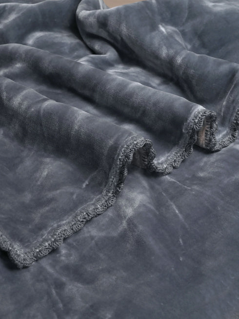 GIFT BAG | Cloudy Soft Double Sided Heavy 2 Layer Blanket | with Crochet Lace Edges