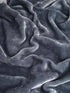 GIFT BOX | Grey Winter Mink & Cloudy Silky Soft | Double Sided Heavy 2 Layer Blanket 90″x90″ | with Crochet Lace Edges | For Gift & Daily Use