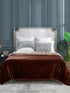 Winter Mink Cloudy Silky Soft Double-Color King Size 2-Layer Blanket with Crochet Lace Edges | Plush & Premium Feel