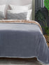 Winter Mink Cloudy Silky Soft Double-Color King Size 2-Layer Blanket with Crochet Lace Edges | Plush & Premium Feel
