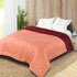 Reversible Solid Cotton Blanket/Comforter (Pink + Maroon)