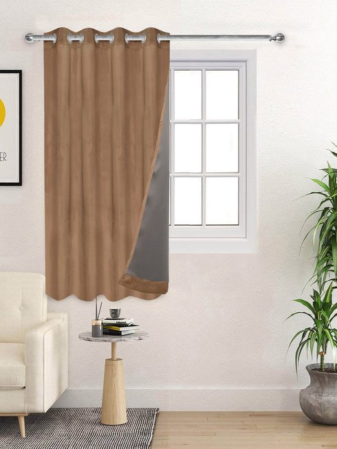 LA CREME Plain Velvet Curtain
