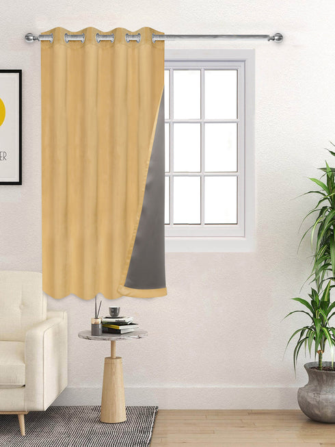 LA CREME Plain Velvet Curtain